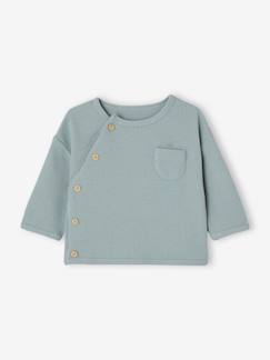 Babymode-Pullover, Strickjacken & Sweatshirts-Baby Jacke aus Waffelpikee, personalisierbar