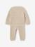 Unisex Baby-Set: Pullover, Strickhose & Wickelbody beige meliert 6