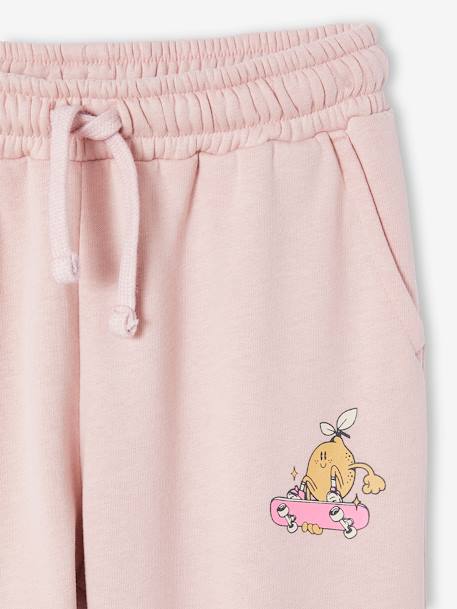 Mädchen Joggpants mit Reliefschrift pudrig rosa 3