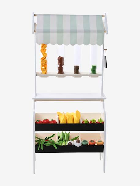 Kinder Marktstand mit Obst und Gemüse, Holz FSC® beige 2