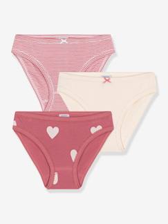 -3er-Pack Kinder Baumwoll-Slips mit Herzen PETIT BATEAU