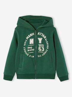 Jungenkleidung-Sportbekleidung-Jungen Sport-Kapuzensweatjacke mit Reißverschluss BASIC