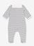 Baby Strampler aus dickem Jersey mit Kragen PETIT BATEAU marine gestreift 2