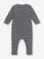 Baby Strampler mit Streifen PETIT BATEAU marine gestreift 2