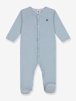 Baby Strampler mit feinen Streifen PETIT BATEAU  [numero-image]