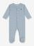 Baby Strampler mit feinen Streifen PETIT BATEAU blau gestreift 1