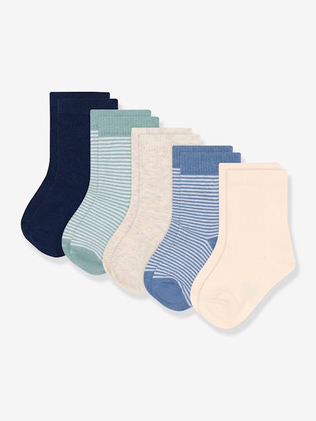 5er-Pack Jungen Socken PETIT BATEAU Oeko-Tex blau 1