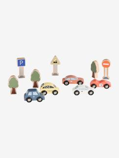 -5er-Set Kinder Spielzeugautos mit Zubehör, Holz FSC®