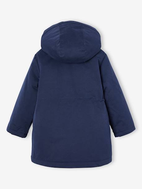 Mädchen 3-in-1-Steppjacke mit Recycling-Polyester altrosa+indigo-blau 18