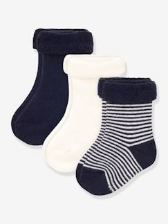 Babymode-Socken & Strumpfhosen-3er-Pack Baby Stricksocken PETIT BATEAU