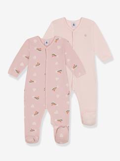 Babymode-2er-Pack Baby Strampler aus Ripp PETIT BATEAU