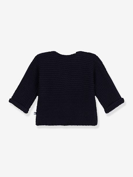 Baby Strickjacke PETIT BATEAU, Bio-Baumwolle blau 2