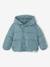 Baby Kapuzen-Steppjacke mit Fleecefutter & Recycling-Polyester graublau 1