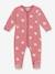 Baby Samt-Strampler mit Herzen PETIT BATEAU rosa bedruckt 1