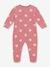 Baby Samt-Strampler mit Herzen PETIT BATEAU rosa bedruckt 2