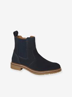 Kinderschuhe-Jungen Chelsea-Boots aus Leder