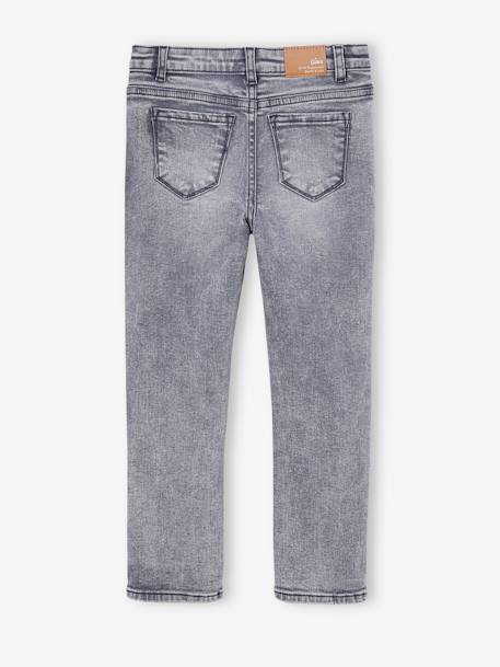 Mädchen Slim-Jeans, Hüftweite COMFORT dunkel blau+grauer denim+mittelblau 6