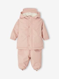 Baby-Set: Regenjacke & Matschhose mit Recycling-Polyester  [numero-image]