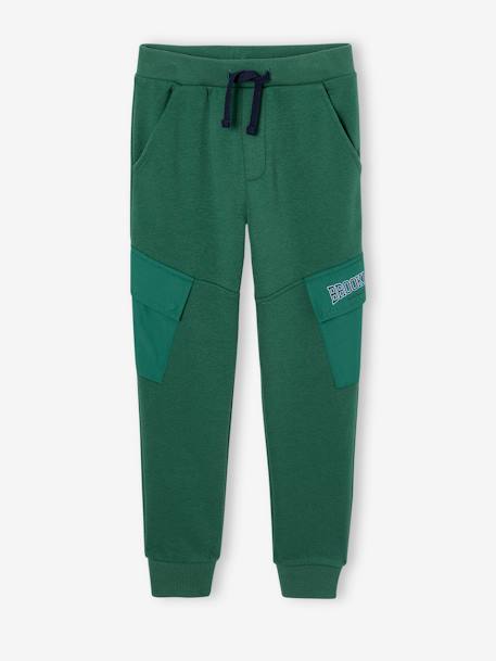 Jungen Joggpants grün+nachtblau 1