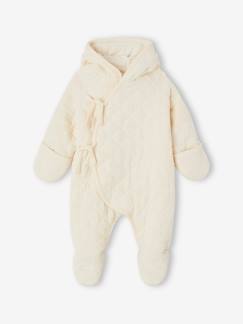 Babymode-Mäntel, Jacken, Overalls & Ausfahrsäcke-Overalls-Baby Winter-Overall aus Musselin mit Recycling-Polyester