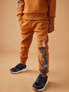 Jungenkleidung-Jungenhosen-Jungen Joggpants mit XL-Schrift und Recycling-Polyester, Oeko-Tex