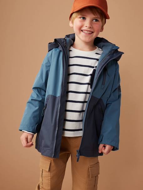 Jungen 3-in-1-Jacke mit Fleecejacke tinte 2