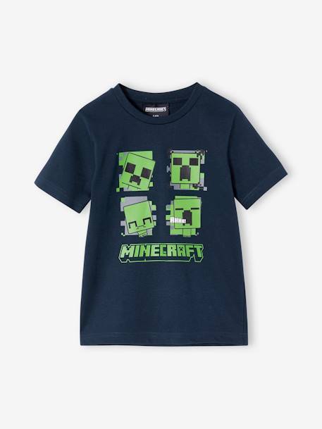 Jungen T-Shirt MINECRAFT nachtblau 1