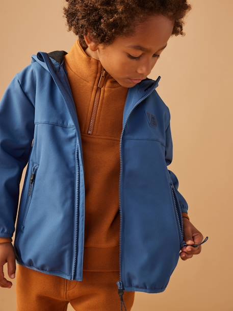 Jungen Sportjacke mit Fleecefutter blau 3