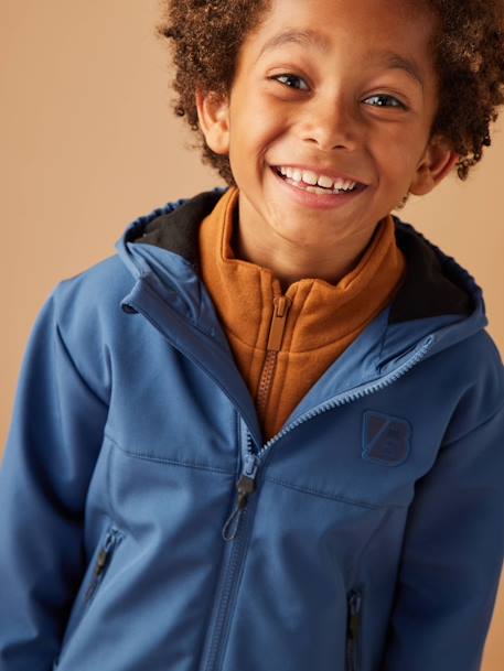 Jungen Sportjacke mit Fleecefutter blau 4