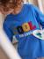 Jungen Shirt mit Message-Applikation elektrisch blau 2