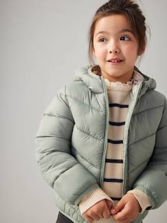 -Mädchen Light-Steppjacke mit Kapuze