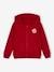 Jungen Kapuzensweatjacke BASIC mit Recycling-Polyester nachtblau+rot 4