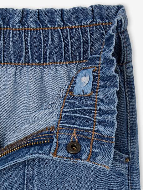 Weite Mädchen Jeans im Worker-Style helles blau+mittelblau 7