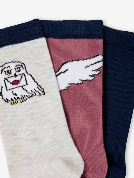 3er-Pack Mädchen Socken HARRY POTTER pflaume 3