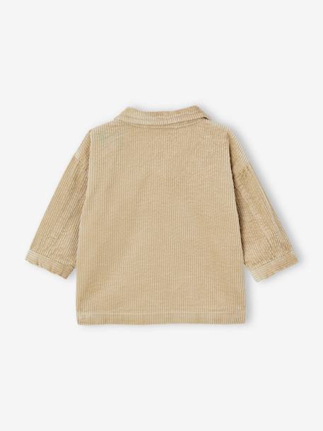 Baby Overshirt aus Cord grün 2