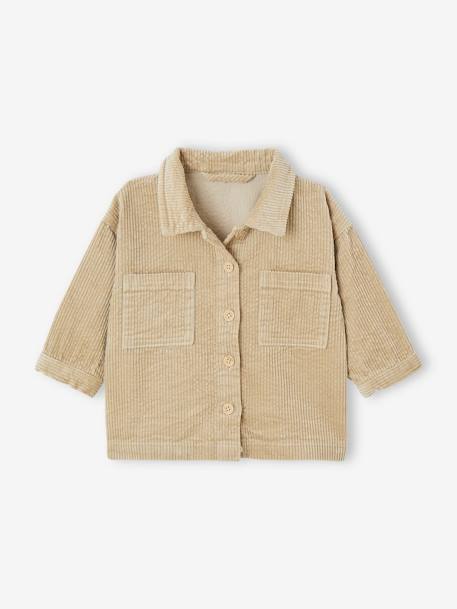 Baby Overshirt aus Cord grün 1