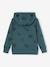 Jungen Kapuzensweatjacke mit Ohren und Recycling-Polyester aqua 3