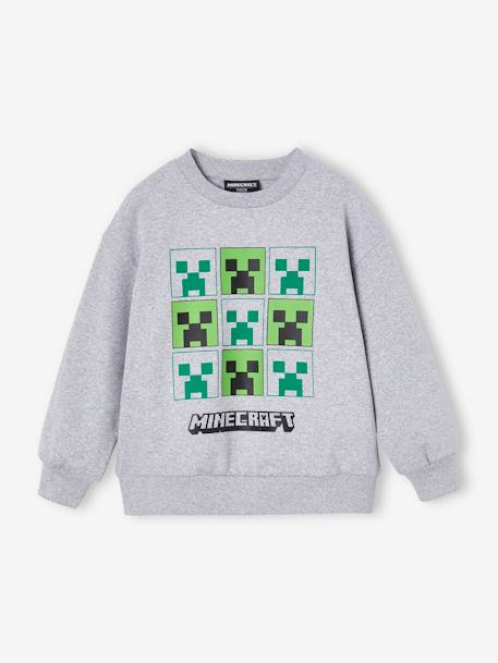 Jungen Sweatshirt MINECRAFT grau meliert 1