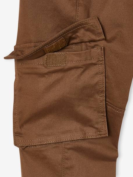 Jungen Cargohose mit geradem Bein, Hüftweite SLIM bronze+nachtblau 5