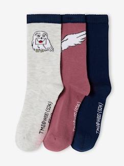 Maedchenkleidung-Unterwäsche, Socken, Strumpfhosen-3er-Pack Mädchen Socken HARRY POTTER