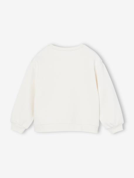 Mädchen Sweatshirt mit Print Basics Oeko-Tex graugrün+rosa+vanille 10