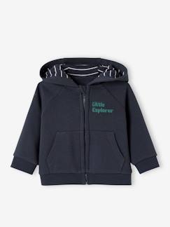 -Baby Kapuzensweatjacke mit Reißverschluss, Recycling-Polyester