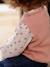 Baby Pullover mit 2-in-1-Effekt braun meliert+pudrig rosa 12