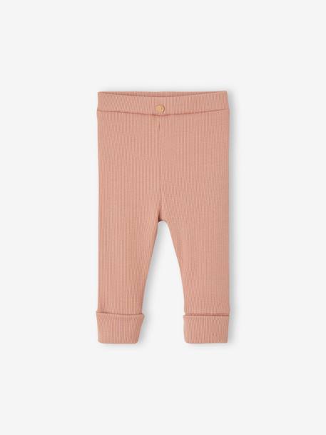 Baby Leggings BASIC Oeko-Tex beige+goldgelb+marine+rosa 10