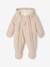 Baby Winter-Overall mit Fleecefutter, Wattierung Recycling-Polyester beige+schokolade 1