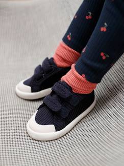 Kinderschuhe-Babyschuhe-Babyschuhe Mädchen-Baby Klett-Sneakers aus Cord