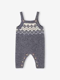 Babymode-Jumpsuits & Latzhosen-Jungen Baby Latzhose aus Jacquardstrick