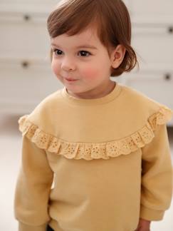 Babymode-Mädchen Baby Sweatshirt mit besticktem Volant