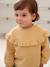 Mädchen Baby Sweatshirt mit besticktem Volant altrosa+ocker 5