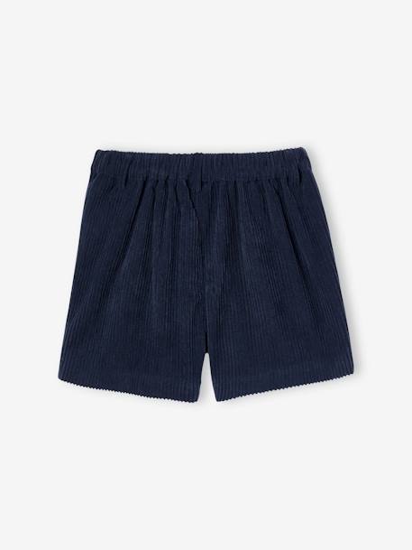 Mädchen Cord-Shorts mit verzierten Taschen marine+pudrig rosa 2